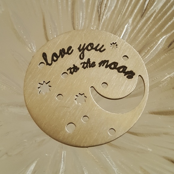 Jewelry - 𝅺Love You To The Moon Plate for Floating Locket